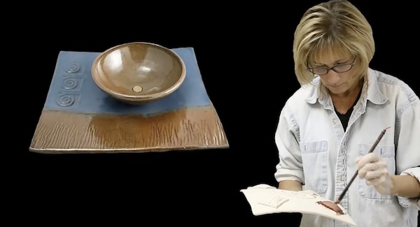 cyndi casemier decorating a tray
