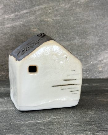 handmade ceramic house by cyndi casemier