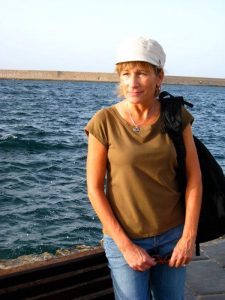 Cyndi Casemier in Crete, Greece Cyndi Casemier exploring art and history in Crete, Greece